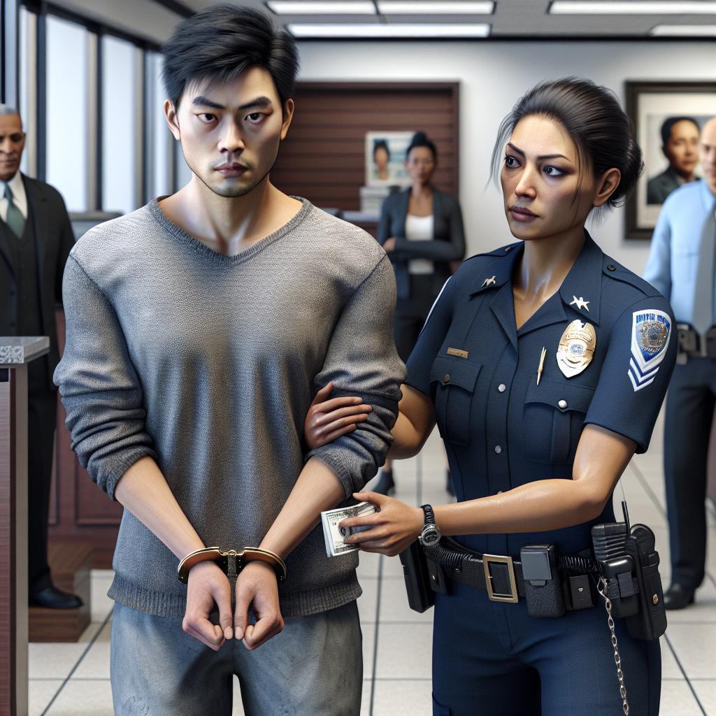 Bank robbery suspect caught.