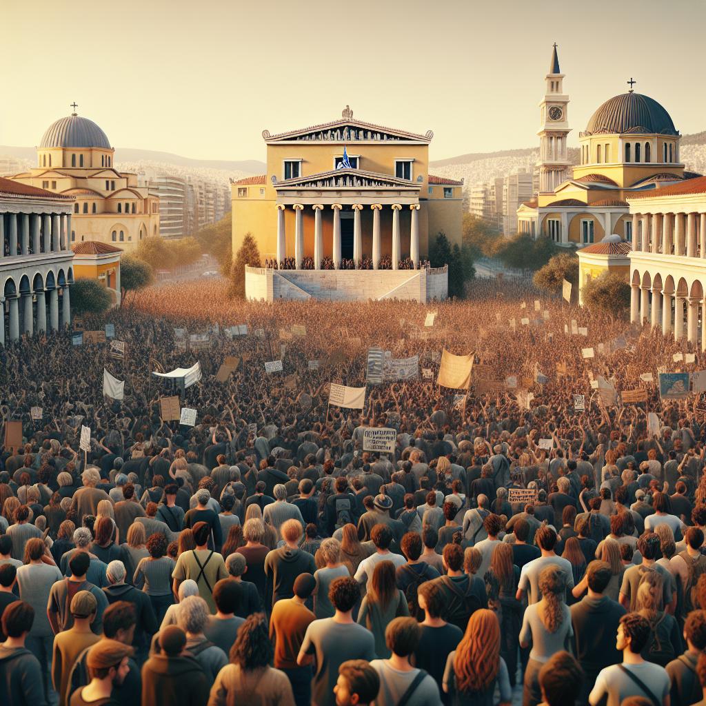 Political rally in Athens