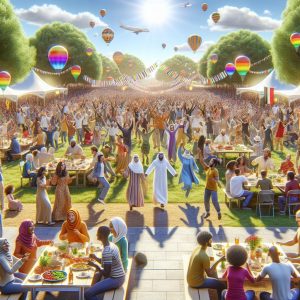 Victory Celebration in Stadium