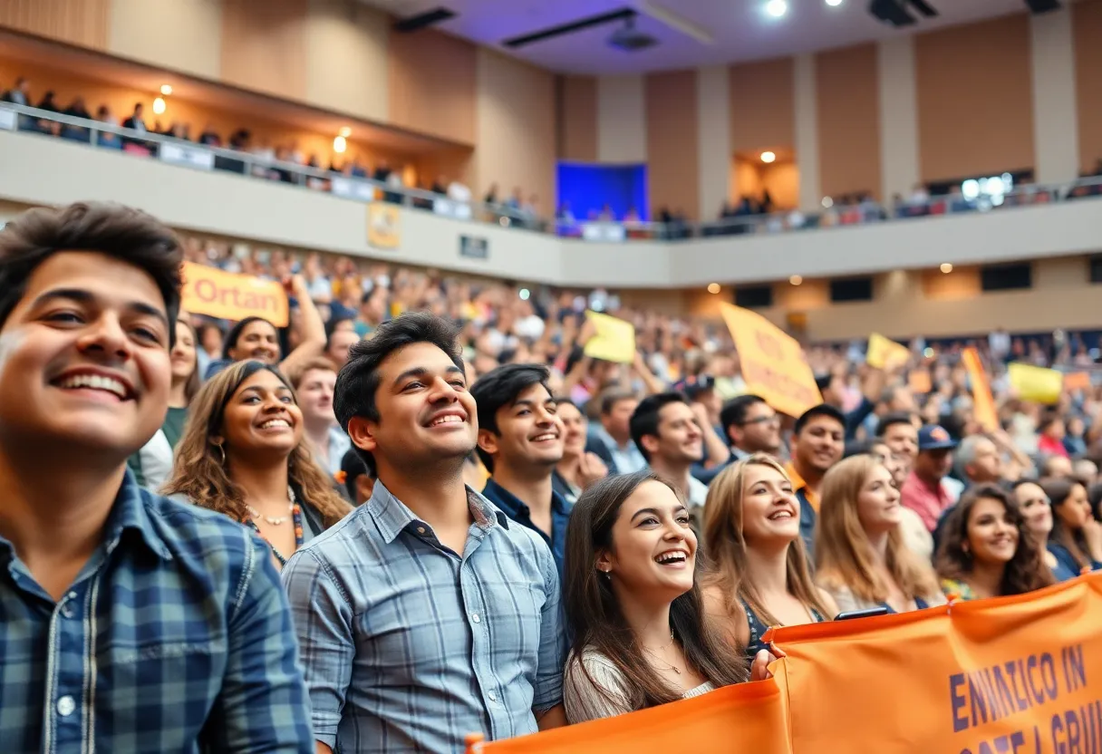 Audience gathered for the event featuring George W. Bush in Huntsville.