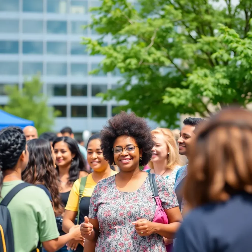 Community members of Huntsville engaging in a diversity event