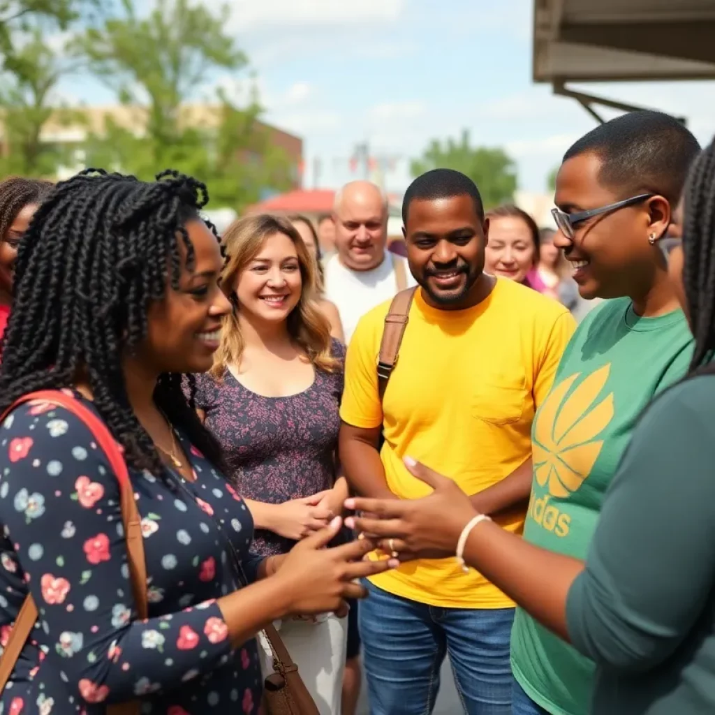 Volunteers assisting healthcare workers in Huntsville during severe weather