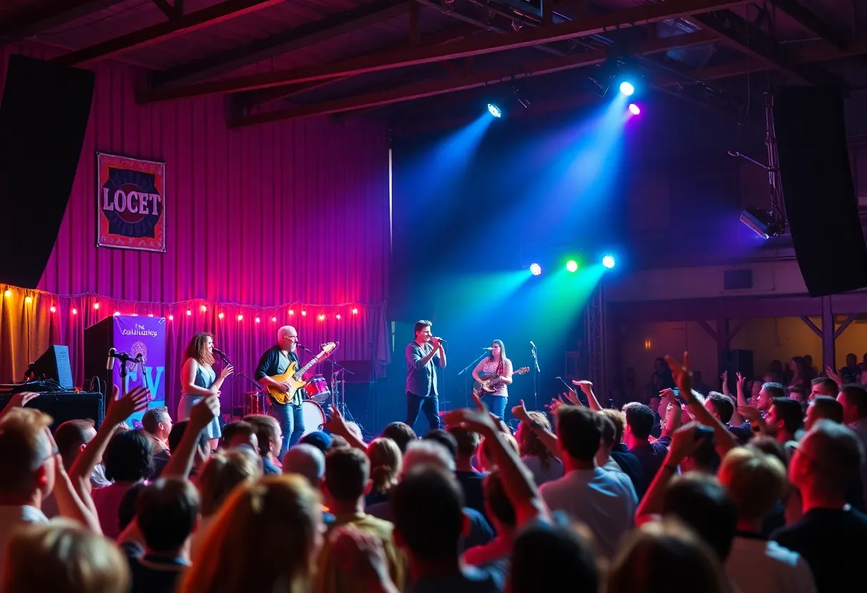 Musician performing on stage in Huntsville