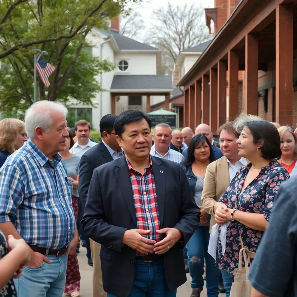 Huntsville residents discussing social media hoaxes