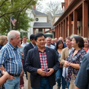 Huntsville residents discussing social media hoaxes