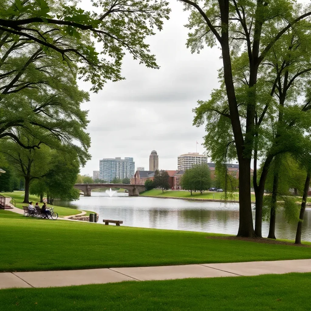 A peaceful landscape symbolizing the community spirit of Huntsville.