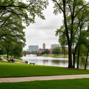 A peaceful landscape symbolizing the community spirit of Huntsville.