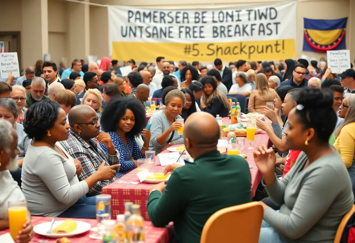 Community members celebrating at the Huntsville Unity Breakfast