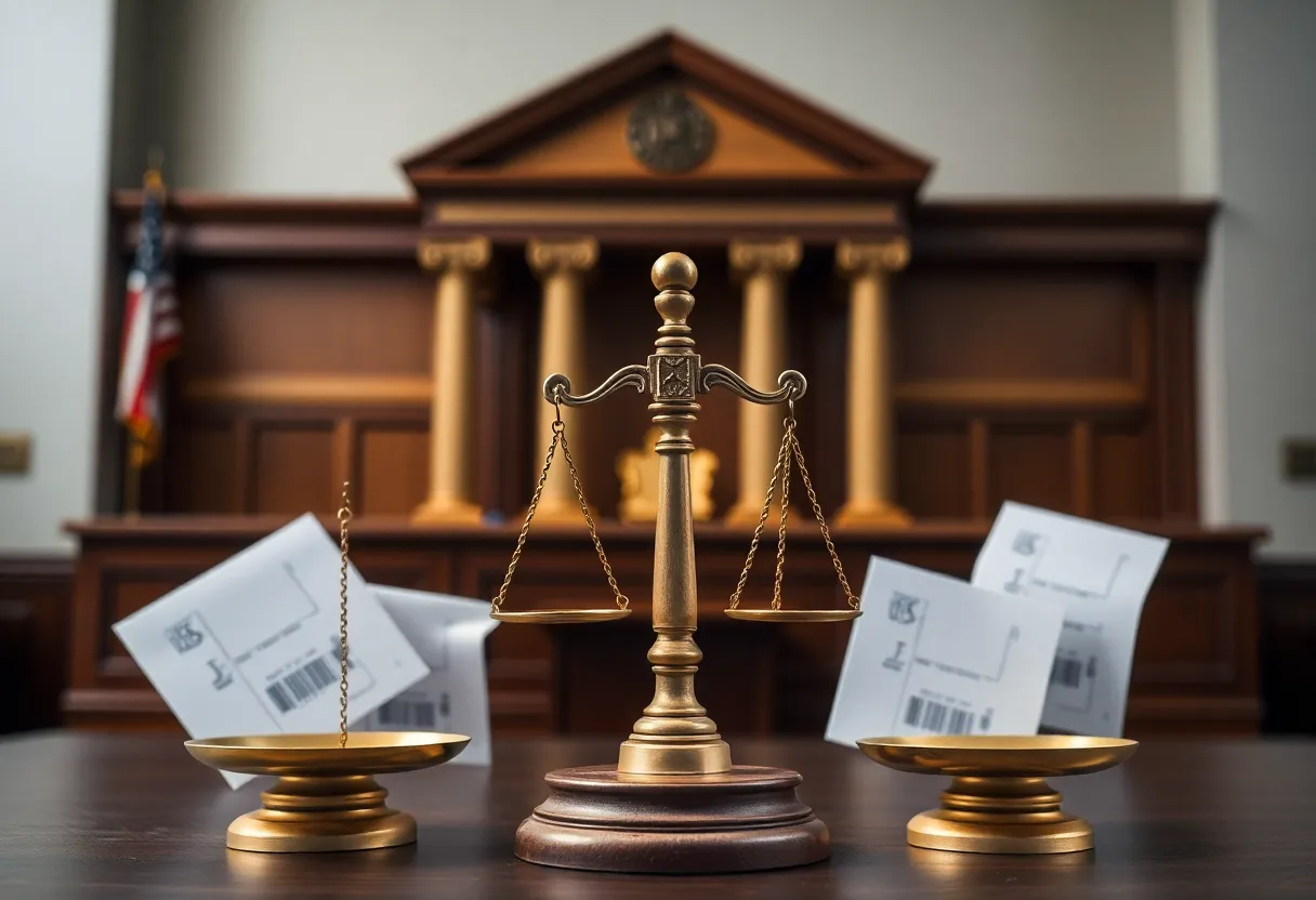 Symbolic representation of justice in electoral integrity