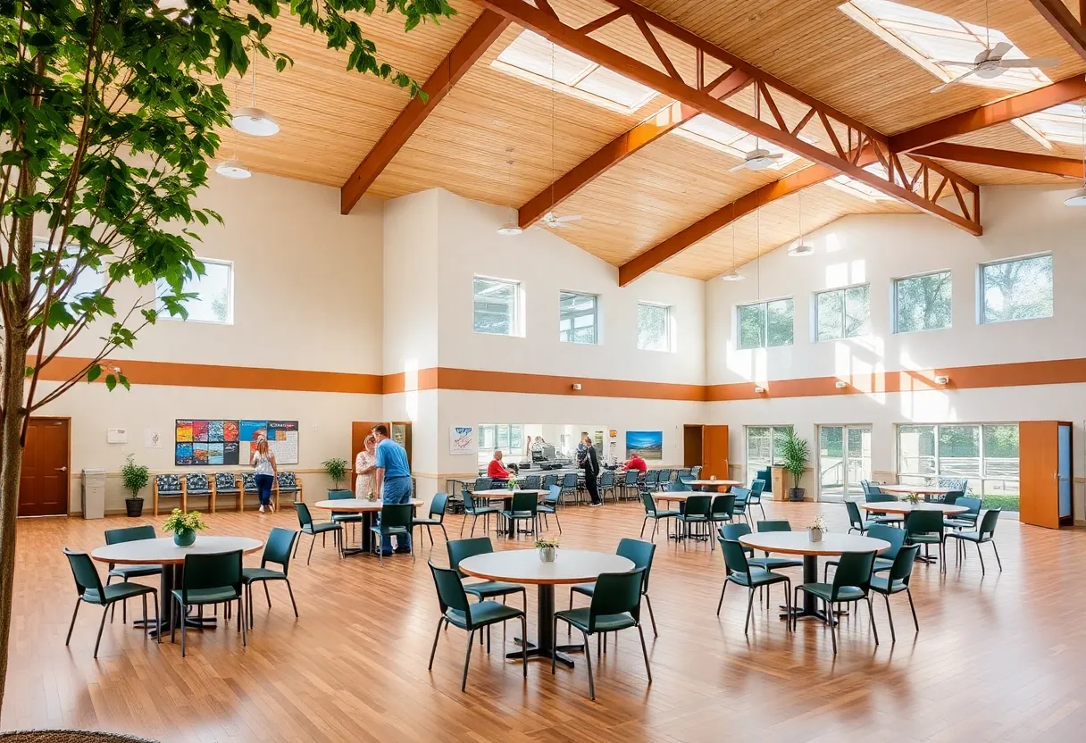 New senior center in Madison, Alabama featuring various activity spaces and a welcoming environment for seniors.