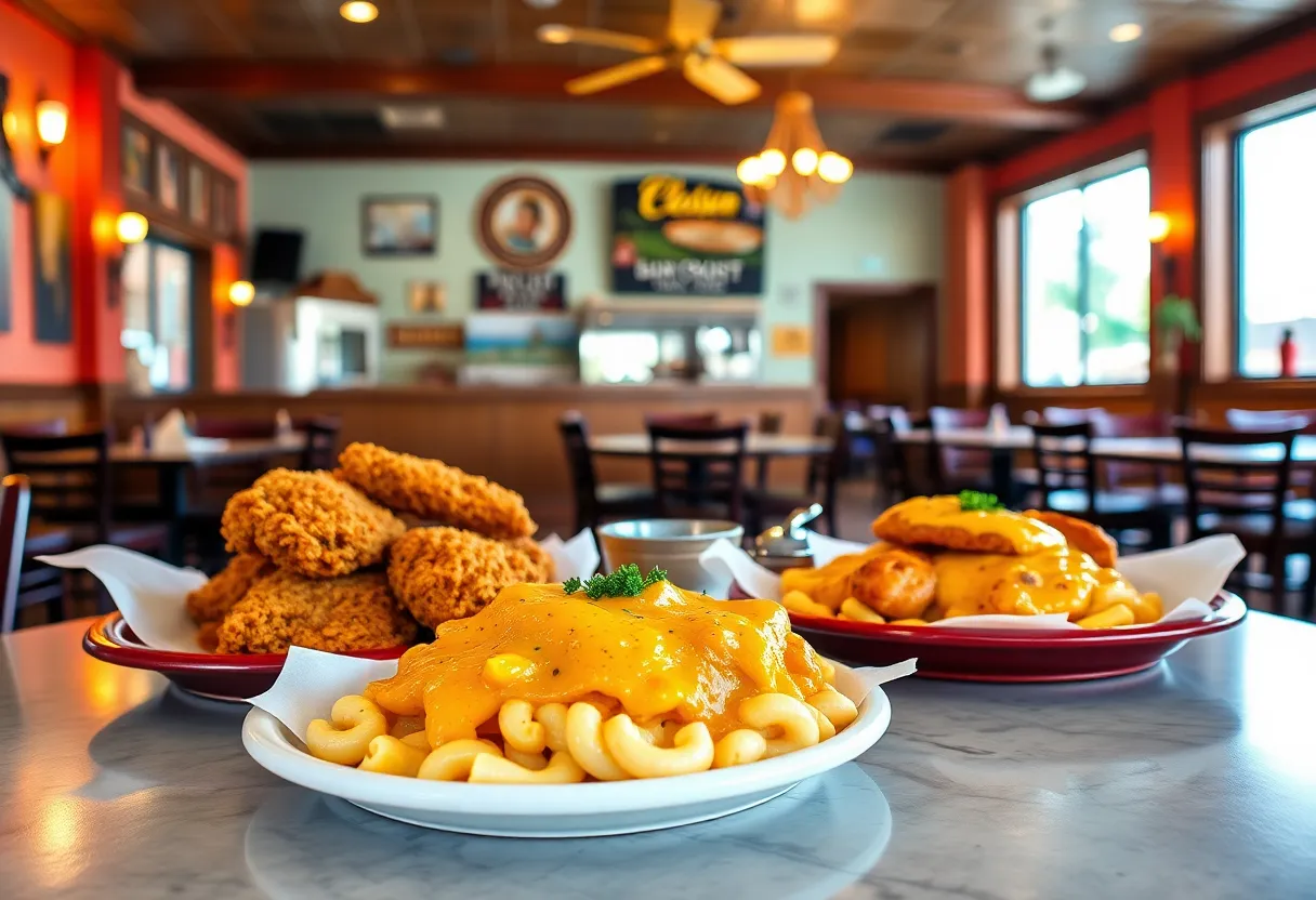 Interior of Niyah's Southern Grill featuring Southern comfort food