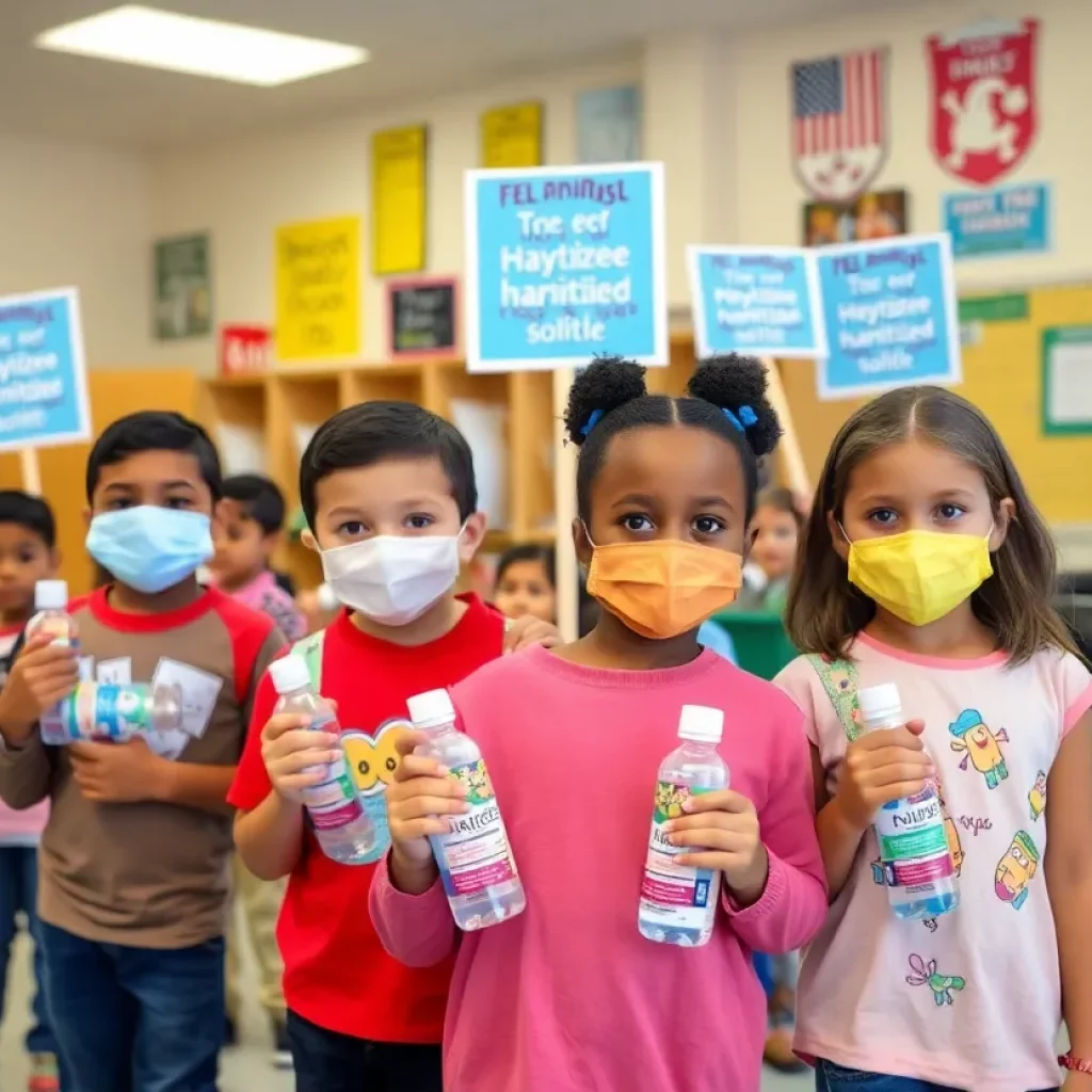 Students in Northern Alabama taking flu precautions