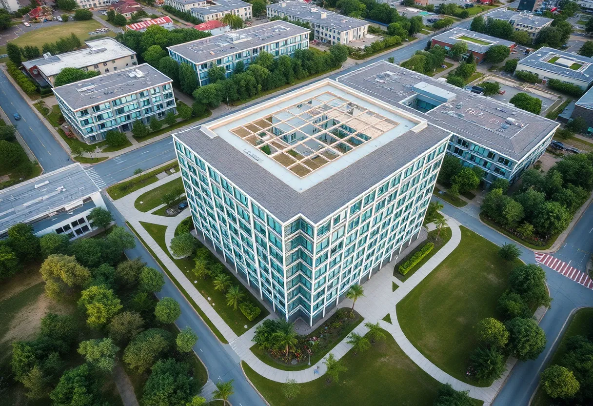 Exterior view of QinetiQ US office in Huntsville, Alabama.