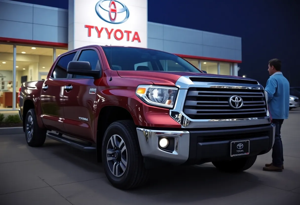 Toyota Tundra truck with family concerned about recall