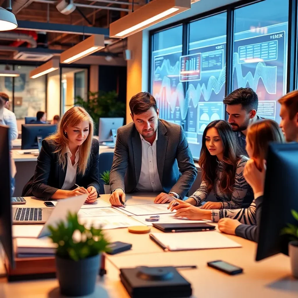 Team collaboration at Accenture Federal Services in Huntsville