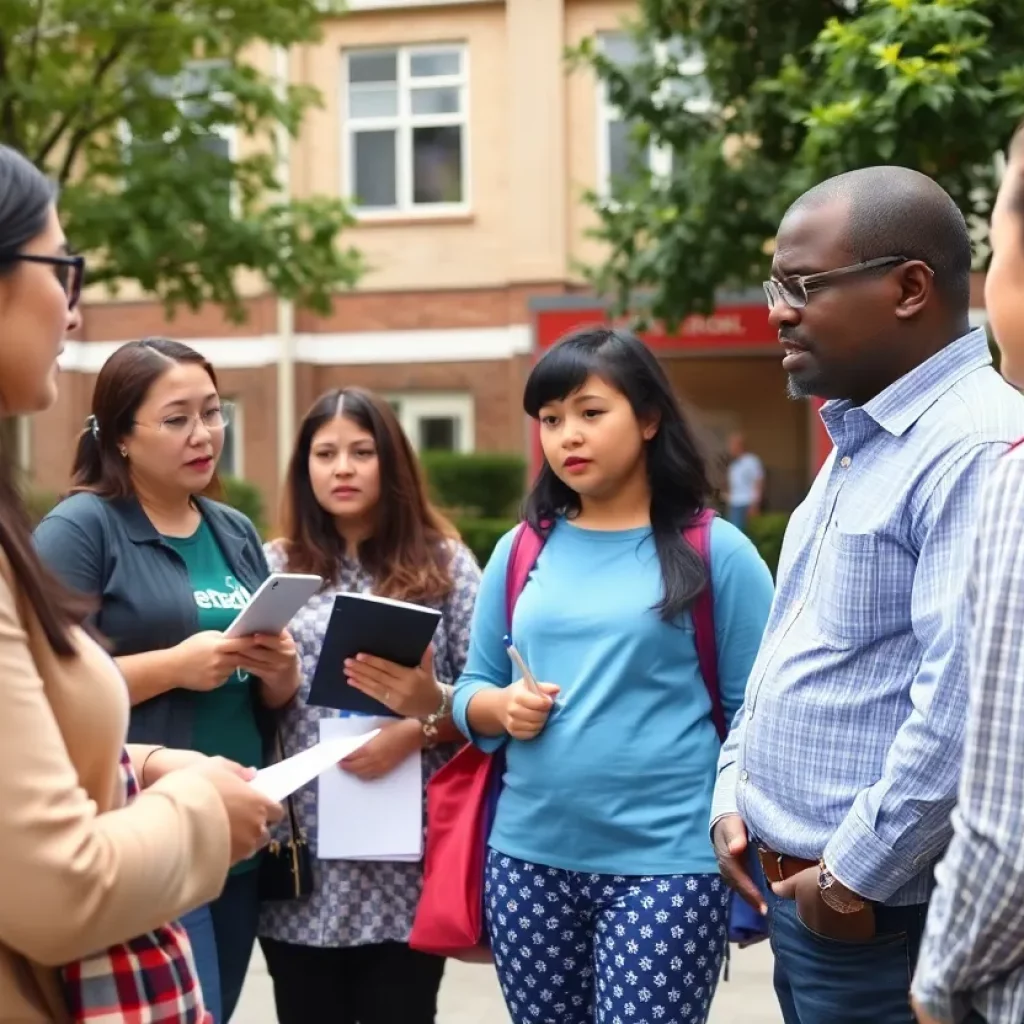 School safety measures discussion at Challenger Elementary School.
