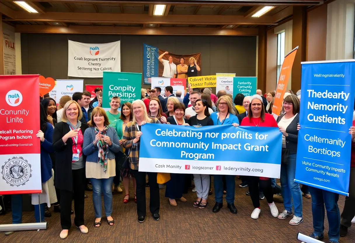 Community gathering celebrating the Community Impact Grant Program