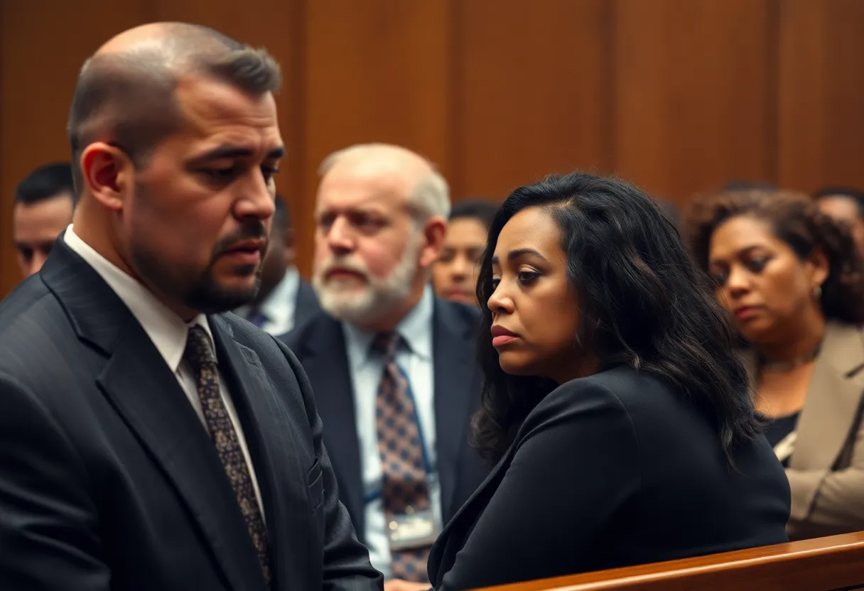 Courtroom during the trial consolidation for Ja'Marious Logan case