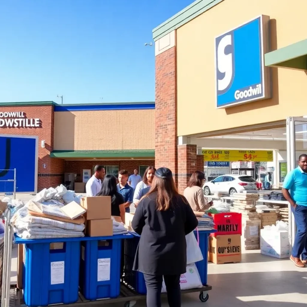 Exterior view of new Goodwill Industries locations in South Huntsville.