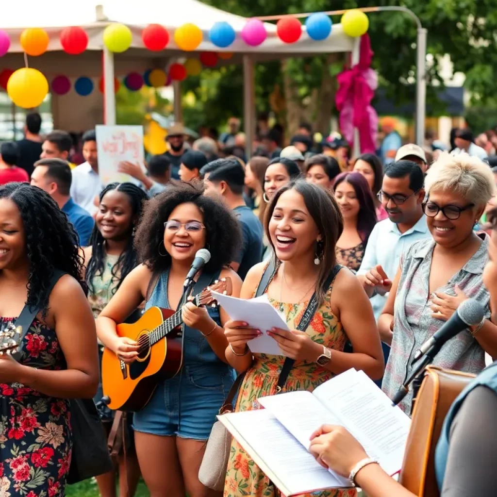 A lively festival in Huntsville featuring performances celebrating Black talent.