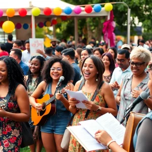 A lively festival in Huntsville featuring performances celebrating Black talent.