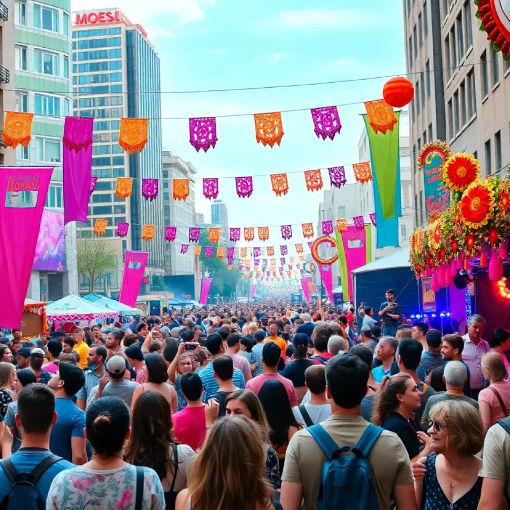 Crowd enjoying a music festival in Huntsville