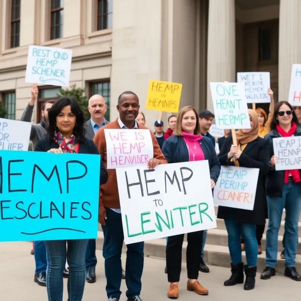 Local Business Owners Protest Hemp Legislation