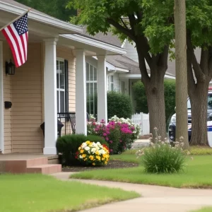 Scene of a burglary incident in New Hope, Alabama