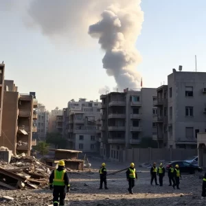 Ruined buildings in Odesa after drone and missile strikes