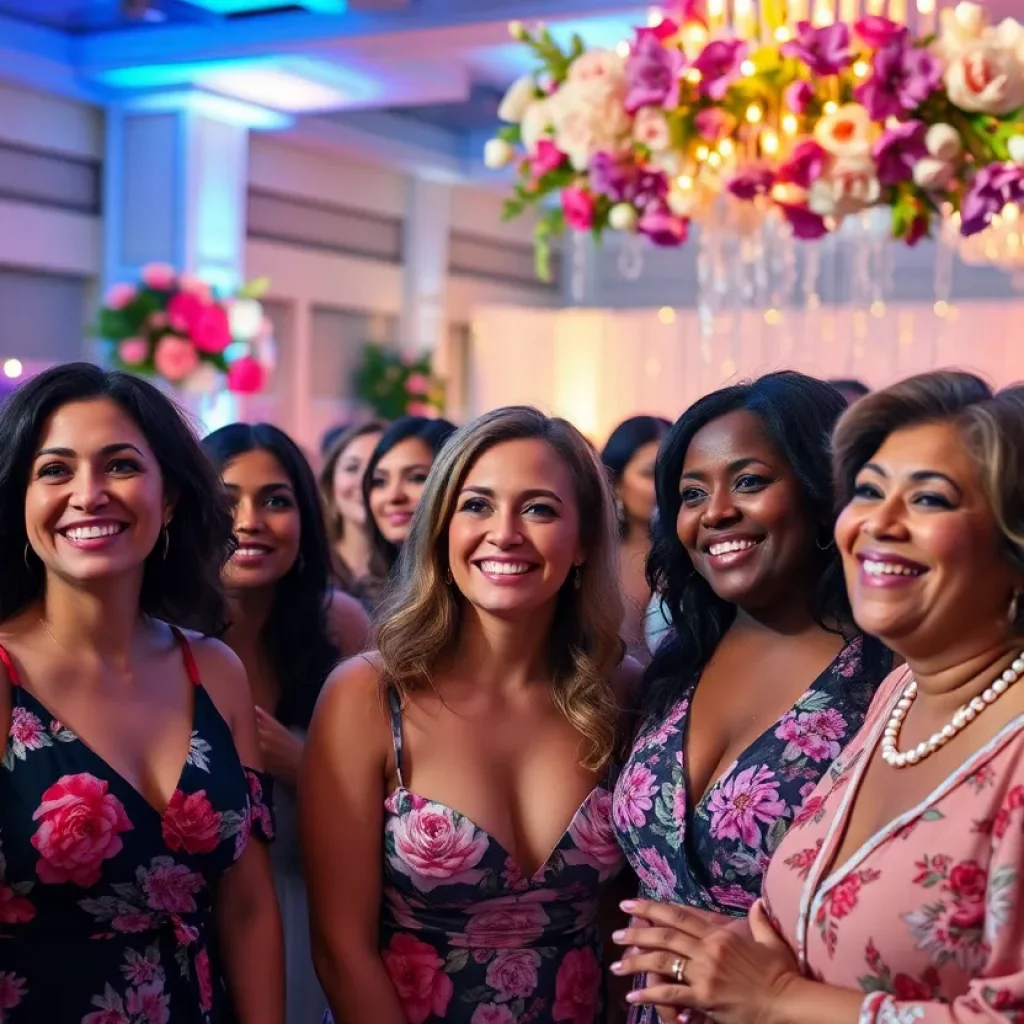 Attendees celebrating at the Women Honoring Women event
