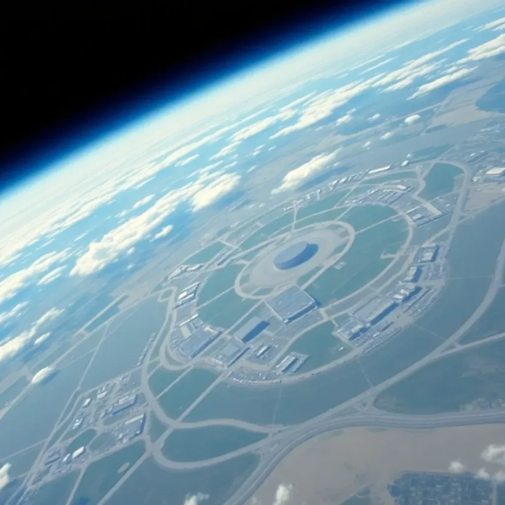 Aerial view of Wright-Patterson Air Force Base showcasing its significance in aviation history.