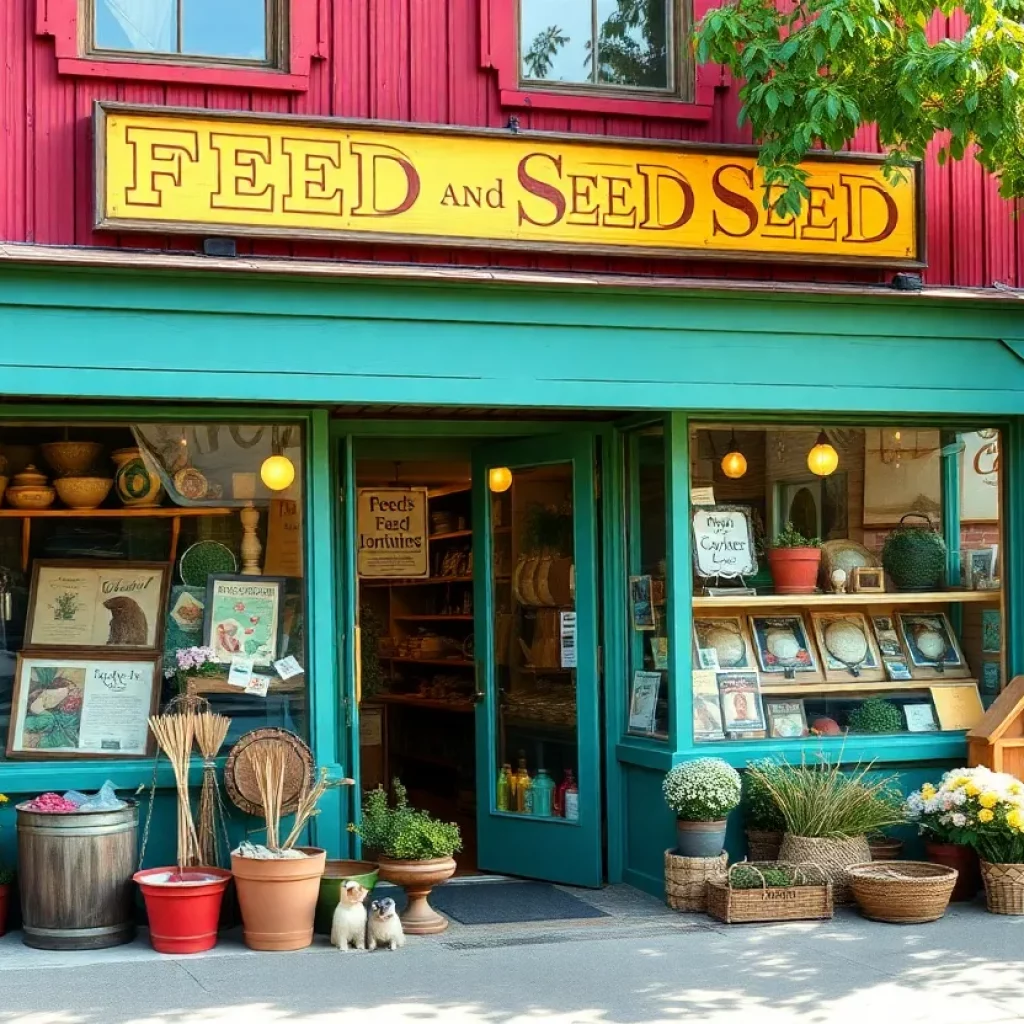 Exterior view of C.T. Garvin Feed and Seed Store