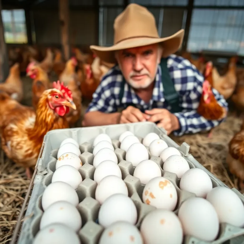 Farm affected by egg shortage due to Avian Flu