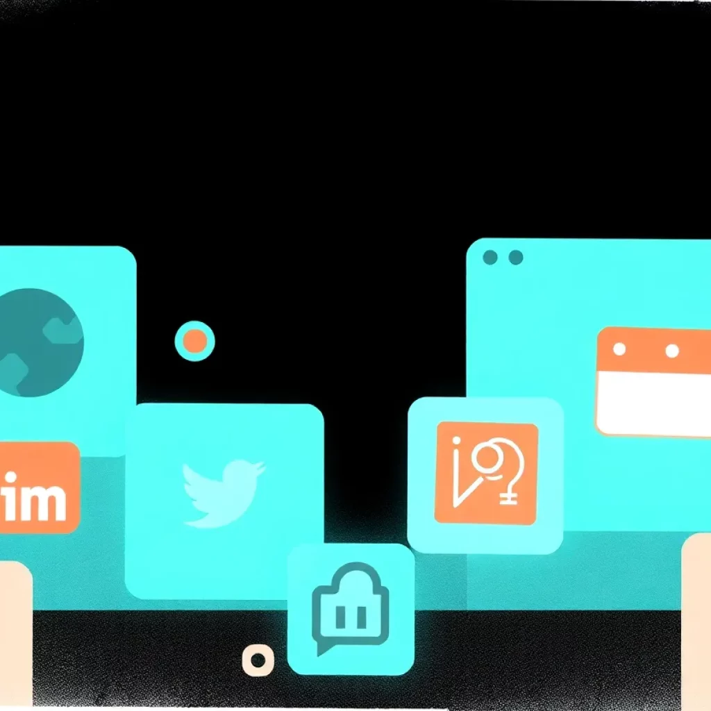 Illustration of federal websites icons disappearing