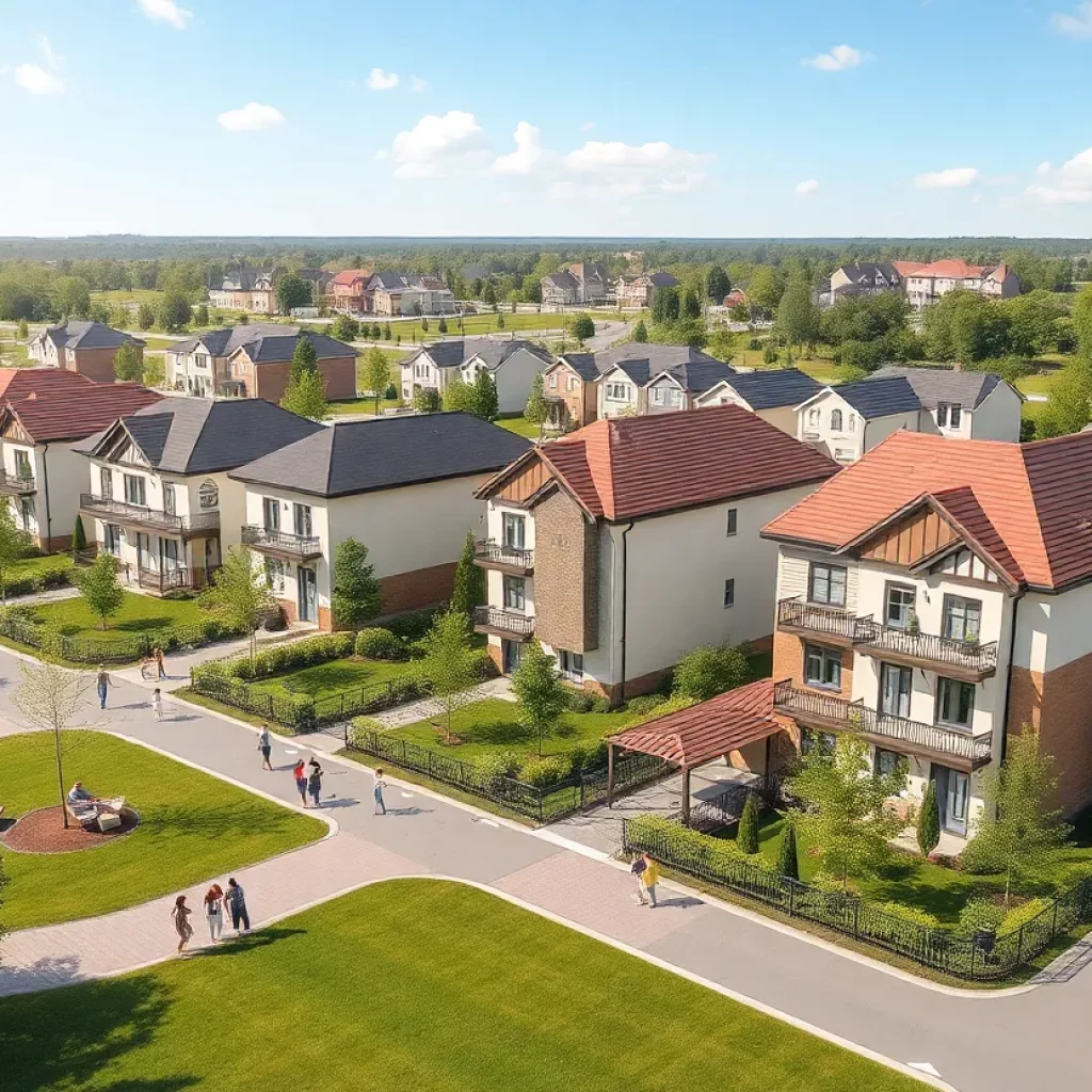 Conceptual view of the Greenbrier Preserve development in Huntsville