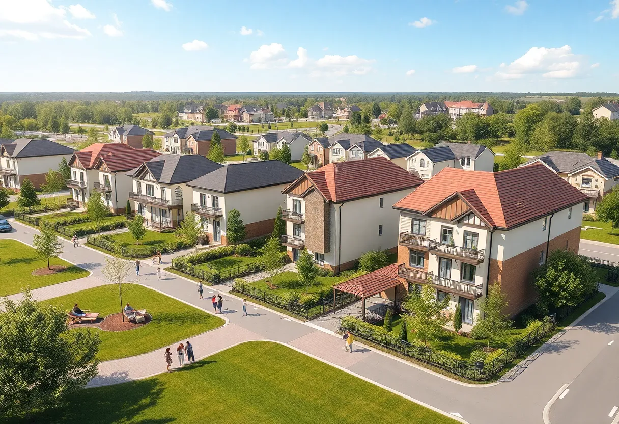 Conceptual view of the Greenbrier Preserve development in Huntsville