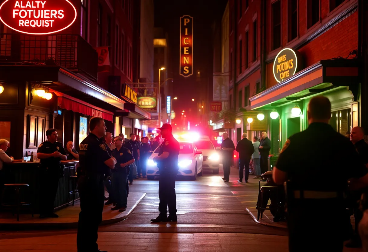 Police responding to a nightlife shooting in Huntsville.