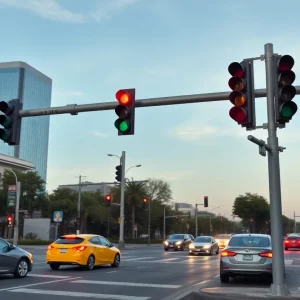 Integrated traffic lights in Huntsville enhancing traffic flow