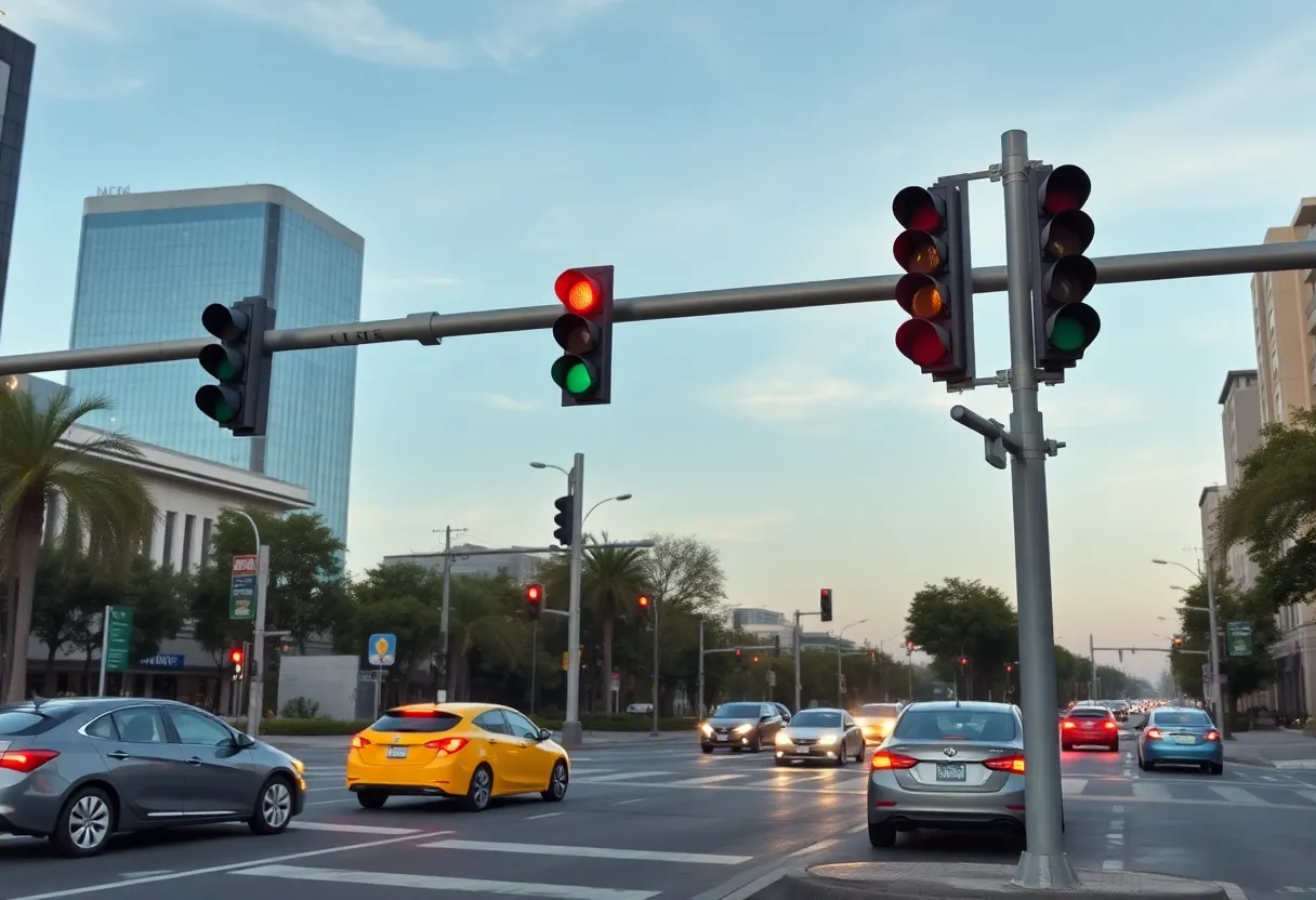 Integrated traffic lights in Huntsville enhancing traffic flow