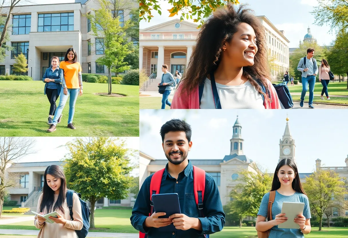 Students on the UCCS campus showcasing diversity