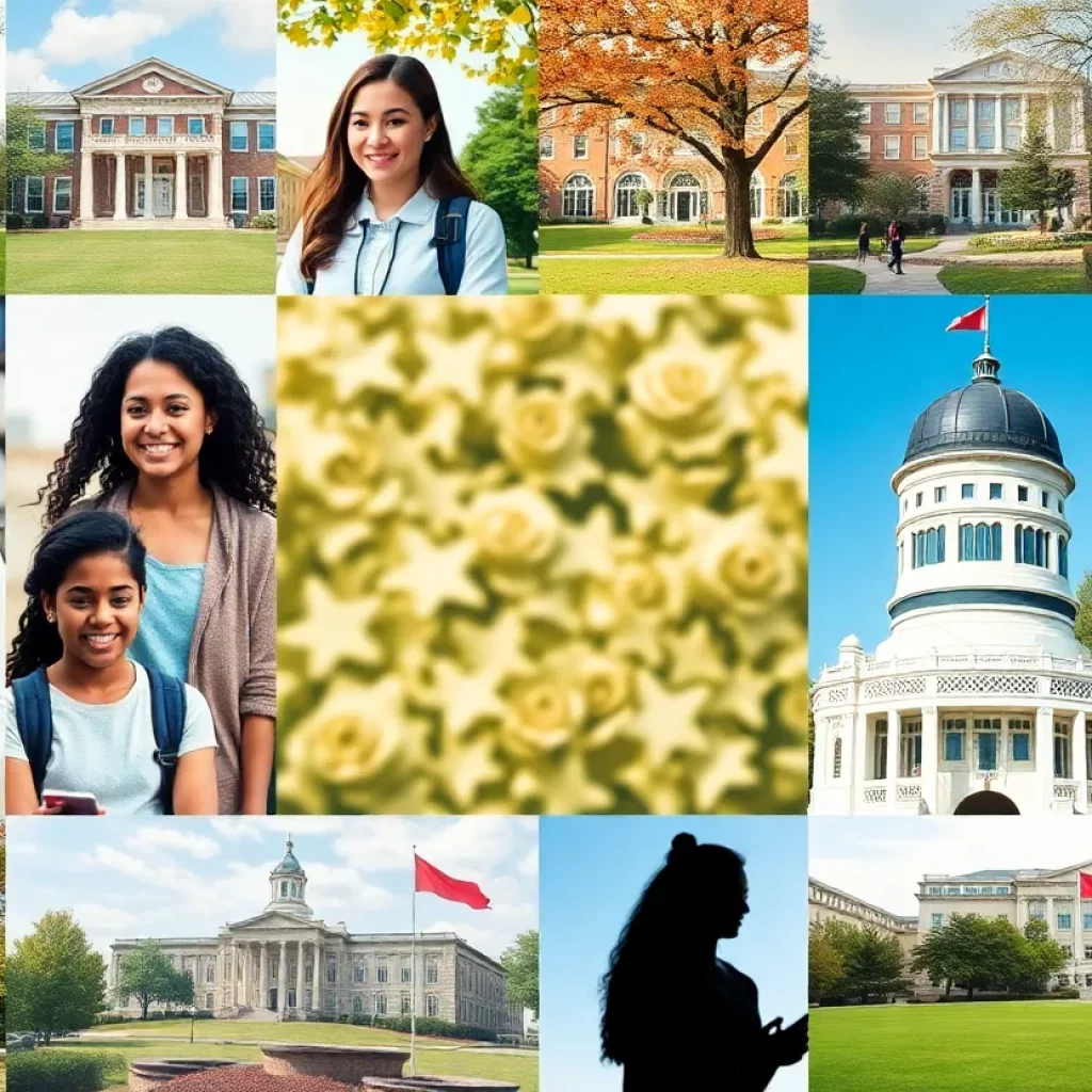 A diverse group of students on a university campus representing educational equity.