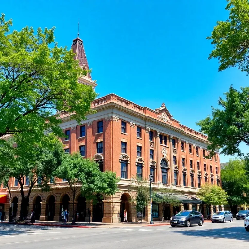 Exterior of Yarbrough Hotel in Huntsville, Alabama