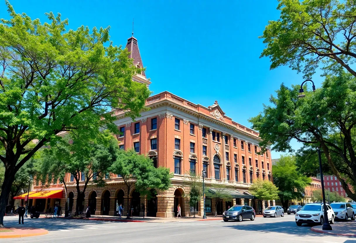 Exterior of Yarbrough Hotel in Huntsville, Alabama