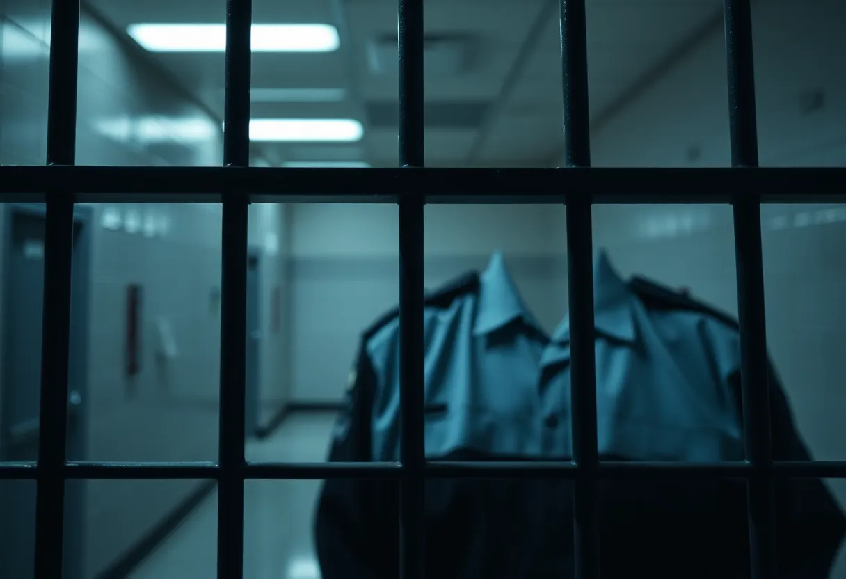 Exterior view of a correctional facility symbolizing issues of corruption.