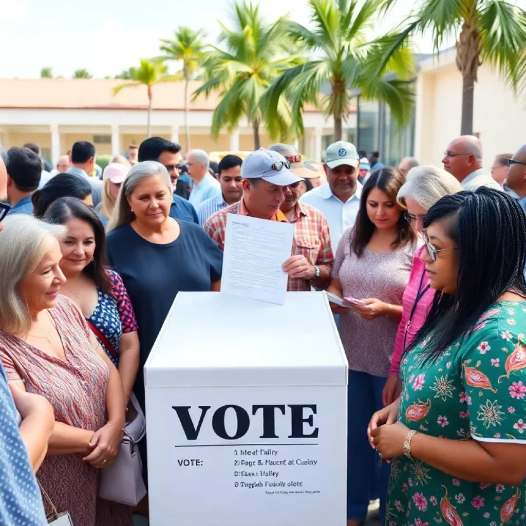 Voters engaging in the Florida 6th District election
