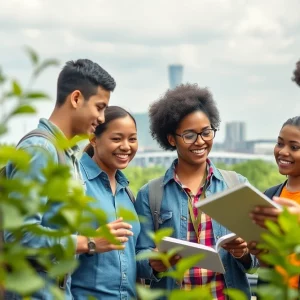 Diverse students participating in the Gulf Scholars Program in Huntsville.