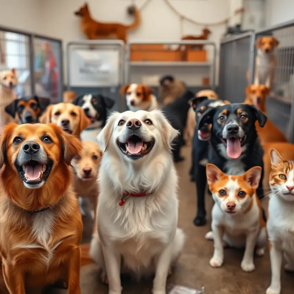 Dogs and cats available for adoption at Huntsville Animal Services