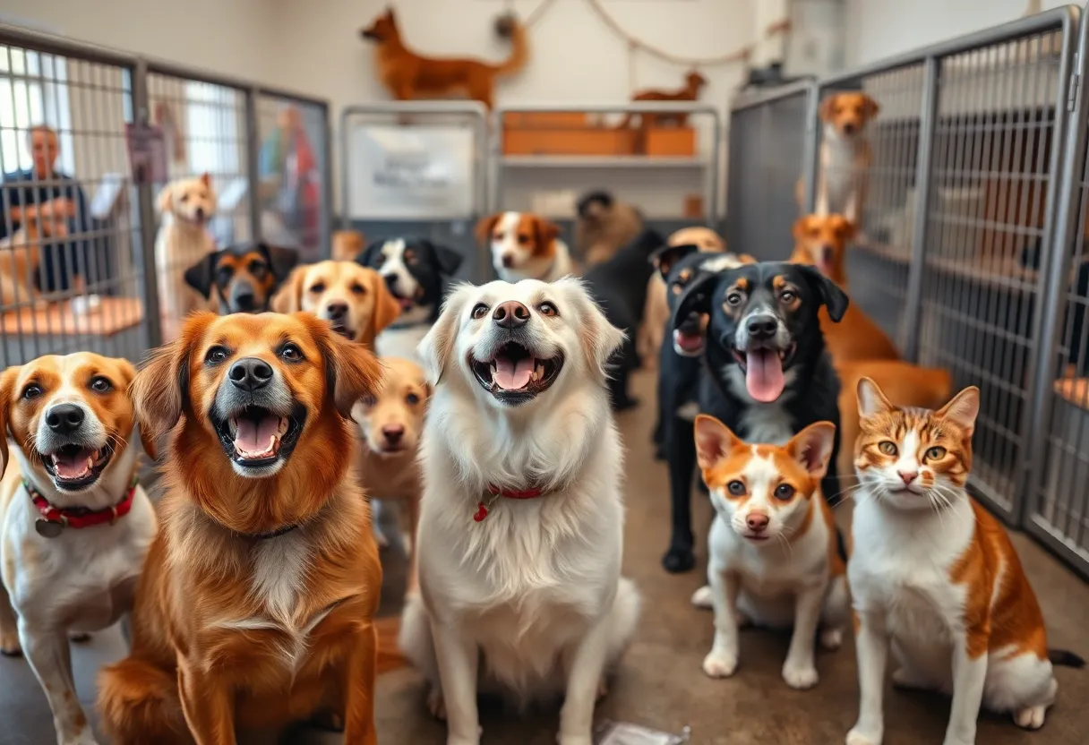 Dogs and cats available for adoption at Huntsville Animal Services