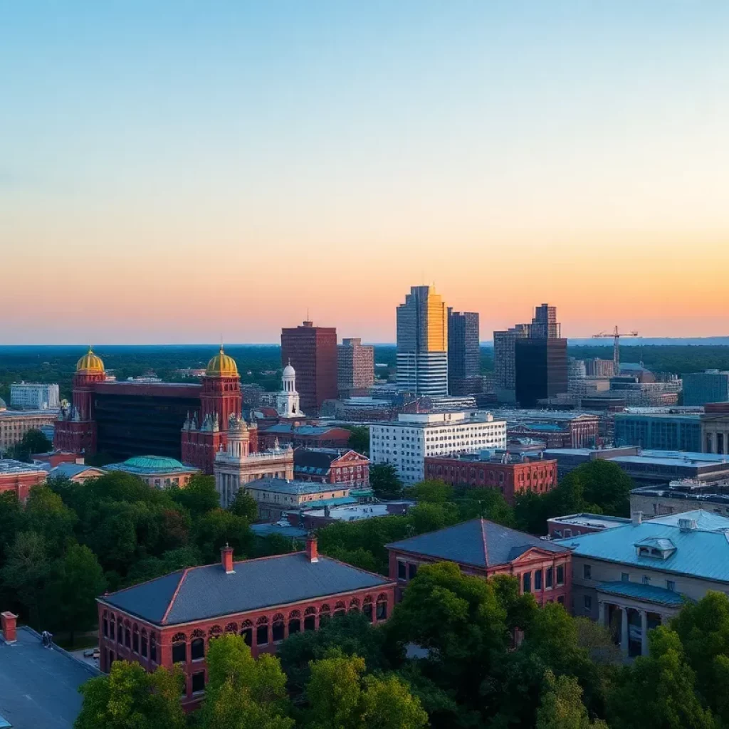Panoramic view of the Huntsville skyline