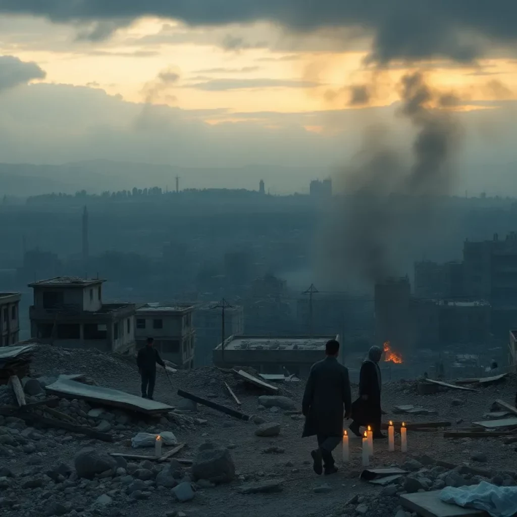 Destruction in a war zone illustrating the humanitarian crisis in Ukraine